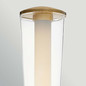 Preview: Elstead Elin LED Bad-Wandleuchte dimmbar IP44 warmweiss 22W Messing lackiert 58cm