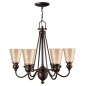 Preview: Elstead Mayflower Kronleuchter E27 6-fach Ältere Bronze