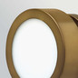 Preview: Elstead Mercer Wand- und Deckenleuchte E14 Heritage-Messing Stahl Opalglas 17cm