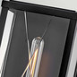 Preview: Elstead Monte Außenwandleuchte E27 IP44 Schwarz Alu Schliffglas 56cm