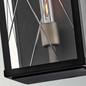 Preview: Elstead Monte Außenwandleuchte E27 IP44 Schwarz Alu Schliffglas 41cm