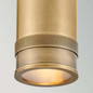 Preview: Elstead Pratt LED Außenwandstrahler GU10 IP44 schwenkbar Heritage-Messing Alu Klarglas 32cm