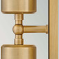 Preview: Elstead Pratt LED Außenwandstrahler 2-flammig GU10 IP44 Heritage-Messing Alu Klarglas 48cm