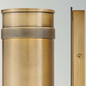 Preview: Elstead Pratt LED Außenwandstrahler 2-flammig GU10 IP44 Heritage-Messing Alu Klarglas 48cm