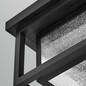 Preview: Elstead Republic Außendeckenleuchte 2-flammig E27 IP44 Schwarz Blasenglas 28cm