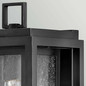 Preview: Elstead Republic Außenwandleuchte E27 IP44 Schwarz Blasenglas 41cm