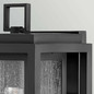 Preview: Elstead Republic Außenwandleuchte E27 IP44 Schwarz Blasenglas 31cm