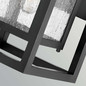 Preview: Elstead Republic Außenwandleuchte E27 IP44 Schwarz Blasenglas 31cm