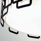 Preview: Elstead Sabina Deckenleuchte 4-flammig E27 Schwarz Stahl Stoffschirm Ø57cm Made in UK