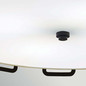 Preview: Elstead Sabina Pendelleuchte 4-flammig E27 Schwarz Stahl Stoffschirm Ø57cm Made in UK