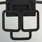 Preview: Elstead Sabina Wandleuchte 2-flammig E14 Schwarz Stahl Stoffschirm 42cm Made in UK