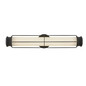 Preview: Elstead Saylor LED Bad-Wandleuchte dimmbar IP44 warmweiss 23,5W Mattschwarz Stahl Opalglas 61cm