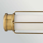 Preview: Elstead Saylor LED Bad-Wandleuchte dimmbar IP44 warmweiss 23,5W Heritage-Messing Stahl Opalglas 61cm
