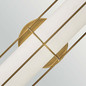 Preview: Elstead Saylor LED Bad-Wandleuchte dimmbar IP44 warmweiss 23,5W Heritage-Messing Stahl Opalglas 61cm