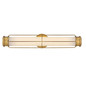Preview: Elstead Saylor LED Bad-Wandleuchte dimmbar IP44 warmweiss 23,5W Heritage-Messing Stahl Opalglas 61cm