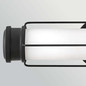 Preview: Elstead Saylor LED Bad-Wandleuchte dimmbar IP44 warmweiss 19W Mattschwarz Stahl Opalglas 43cm