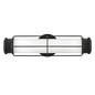 Preview: Elstead Saylor LED Bad-Wandleuchte dimmbar IP44 warmweiss 19W Mattschwarz Stahl Opalglas 43cm