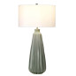 Preview: Elstead Kew Tischleuchte E27 Salbei Grün Weiß