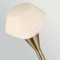 Preview: Elstead Cassius LED Pendelleuchte 4-flammig G9 Champagnerbronze Stahl Opalglas 100cm