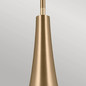 Preview: Elstead Deela Pendelleuchte E27  Champagnerbronze Opalglas