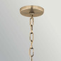 Preview: Elstead Etcher Pendelleuchte 2-flammig E27 Champagnerbronze Stahl Satinglas Ø46cm