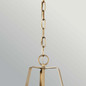 Preview: Elstead Etcher Pendelleuchte E27 Champagnerbronze Stahl Satinglas Ø33cm