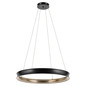 Preview: Elstead Larousse LED Pendelleuchte dimmbar warmweiss 110W Schwarz-Messing Stahl Ø100cm