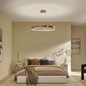 Preview: Elstead Larousse LED Pendelleuchte dimmbar warmweiss 110W Champagnerbronze Stahl Ø100cm