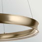 Preview: Elstead Larousse LED Pendelleuchte dimmbar warmweiss 110W Champagnerbronze Stahl Ø100cm