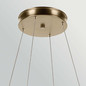 Preview: Elstead Larousse LED Pendelleuchte dimmbar warmweiss 110W Champagnerbronze Stahl Ø100cm