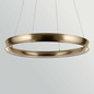 Preview: Elstead Larousse LED Pendelleuchte dimmbar warmweiss 110W Champagnerbronze Stahl Ø100cm