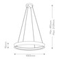 Preview: Elstead Larousse LED Pendelleuchte dimmbar warmweiss 110W Champagnerbronze Stahl Ø100cm