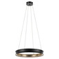Preview: Elstead Larousse LED Pendelleuchte dimmbar warmweiss 74W Schwarz-Messing Stahl Ø75cm