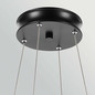 Preview: Elstead Larousse LED Pendelleuchte dimmbar warmweiss 74W Schwarz-Messing Stahl Ø75cm