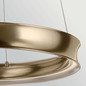 Preview: Elstead Larousse LED Pendelleuchte dimmbar warmweiss 74W Champagnerbronze Stahl Ø75cm