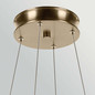 Preview: Elstead Larousse LED Pendelleuchte dimmbar warmweiss 74W Champagnerbronze Stahl Ø75cm