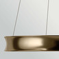 Preview: Elstead Larousse LED Pendelleuchte dimmbar warmweiss 74W Champagnerbronze Stahl Ø75cm