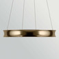 Preview: Elstead Larousse LED Pendelleuchte dimmbar warmweiss 74W Champagnerbronze Stahl Ø75cm