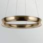 Preview: Elstead Larousse LED Pendelleuchte dimmbar warmweiss 74W Champagnerbronze Stahl Ø75cm