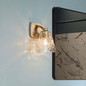 Preview: Elstead Marant LED Bad-Wandleuchte G9 IP44 Champagnerbronze Stahl Klarglas 24cm