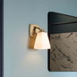 Preview: Elstead Marant LED Bad-Wandleuchte G9 IP44 Champagnerbronze Stahl Opalglas 24cm