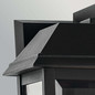 Preview: Elstead Mathus Außenwandleuchte E27 IP44 Schwarz Alu Facettenglas 46cm