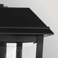 Preview: Elstead Mathus Außenwandleuchte E27 IP44 Schwarz Alu Facettenglas 46cm
