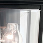 Preview: Elstead Mathus Außenwandleuchte E27 IP44 Schwarz Alu Facettenglas 33cm