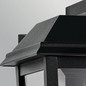 Preview: Elstead Mathus Außenwandleuchte E27 IP44 Schwarz Alu Facettenglas 33cm