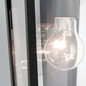 Preview: Elstead Mathus Außenwandleuchte E27 IP44 Schwarz Alu Facettenglas 33cm
