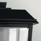 Preview: Elstead Mathus Außenwandleuchte E27 IP44 Schwarz Alu Facettenglas 33cm