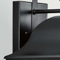 Preview: Elstead Mount Vernon Außenwandleuchte E27 IP44 Schwarz Alu Blasenglas 50cm