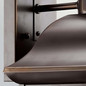 Preview: Elstead Mount Vernon Außenwandleuchte E27 IP44 Altbronze Alu Blasenglas 43cm
