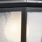 Preview: Elstead Mount Vernon Außenwandleuchte E27 IP44 Schwarz Alu Blasenglas 32cm